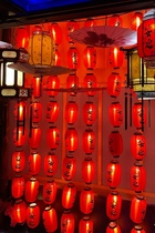 Tavern lantern satin Japanese food shop izakaya business sushi cooking hot pot shop decoration chandelier custom printing