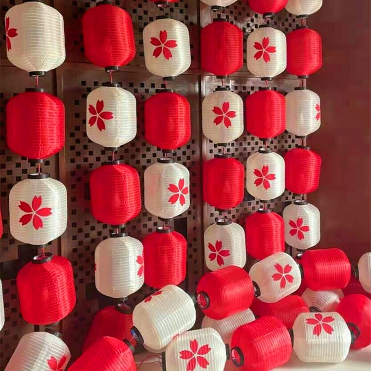 Japanese restaurant lantern decoration cherry blossom laurel chrysanthemum authentic Japanese homemade advertising custom izakaya lampshade diy