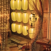 Antique lantern rice white Chinese clothing ancient costume photo props net red hostel chandelier custom light line luminous custom