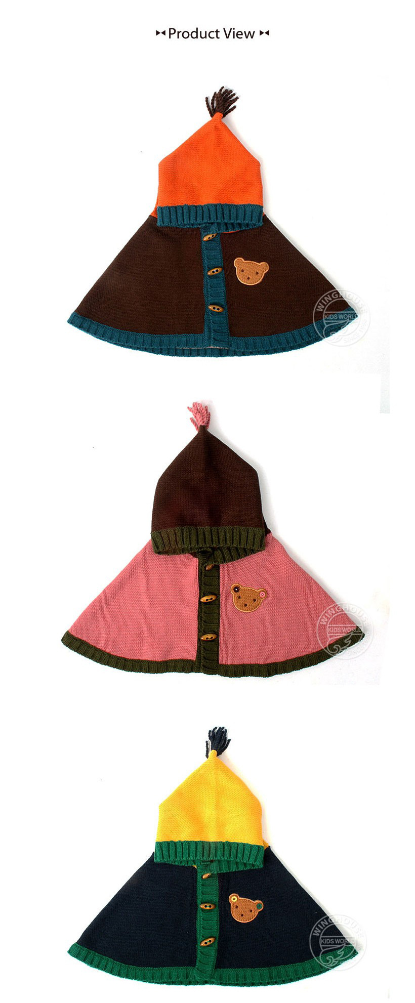 Cape pour enfant en laine - Ref 2153987 Image 7