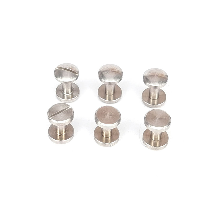 Belt scalp lead fixed screw DIY accessories Artificial characters ledger stainless steel flat surface arched primary-secondary rivets