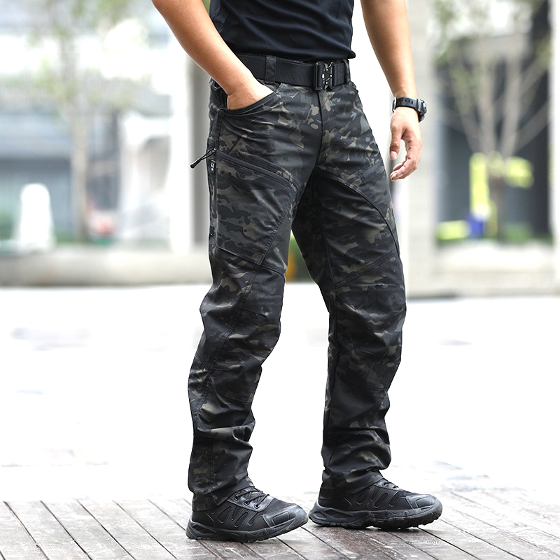 Spring and Autumn New Lax Tactical Pants Different Bag Workwear Pants Men's Grous Pants