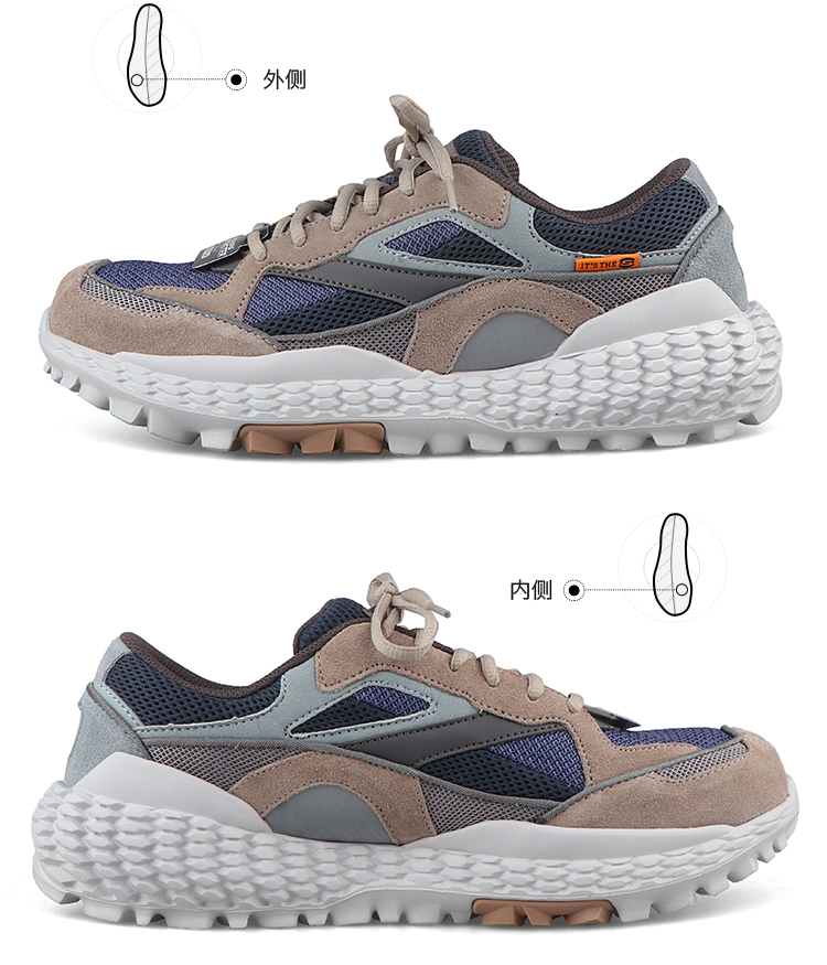 Skechers SKECHERS 19 năm nam MONSTER thoải mái đệm giày thể thao thoáng khí 51942 - Giày chạy bộ giày sneaker nam trắng