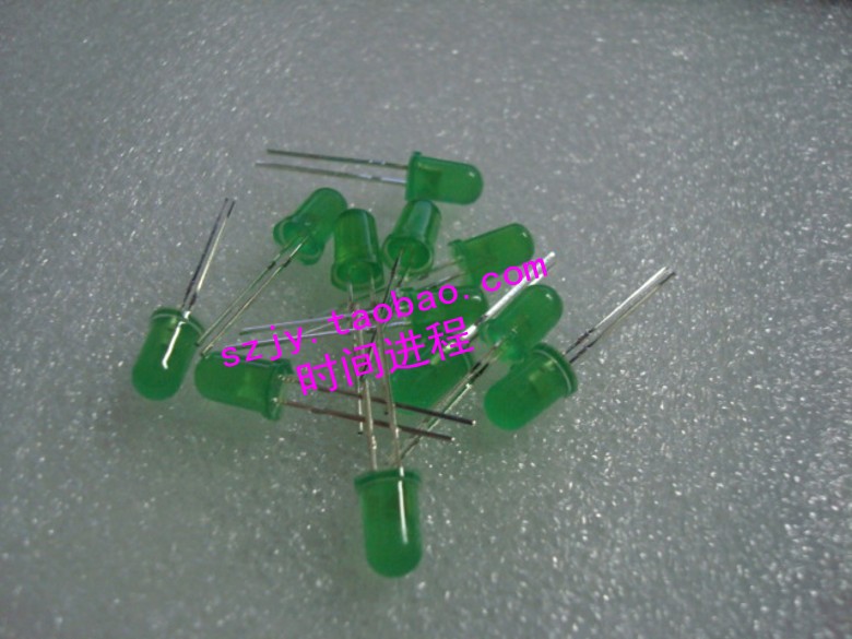 LED 5mm LED diameter 5mm green hair green green long feet bright 1000 price