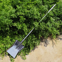 Steel shovel agricultural flat head stainless steel thick small shovel square head shovel flat ground canteen restaurant cooking shovel shovel shovel