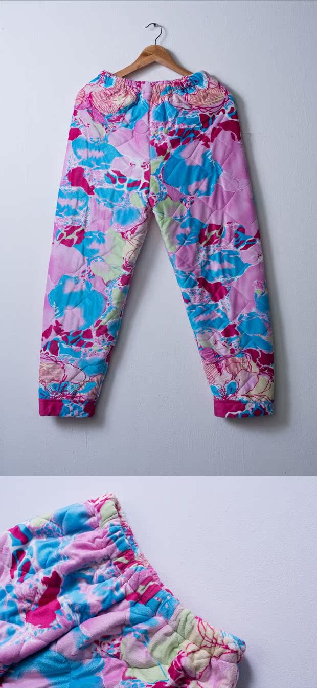 Đặc biệt hàng ngày quần mùa đông ba lớp chần dày san hô nhung ngủ quần nữ flannel ấm áp quần nhà giản dị quần lửng nữ
