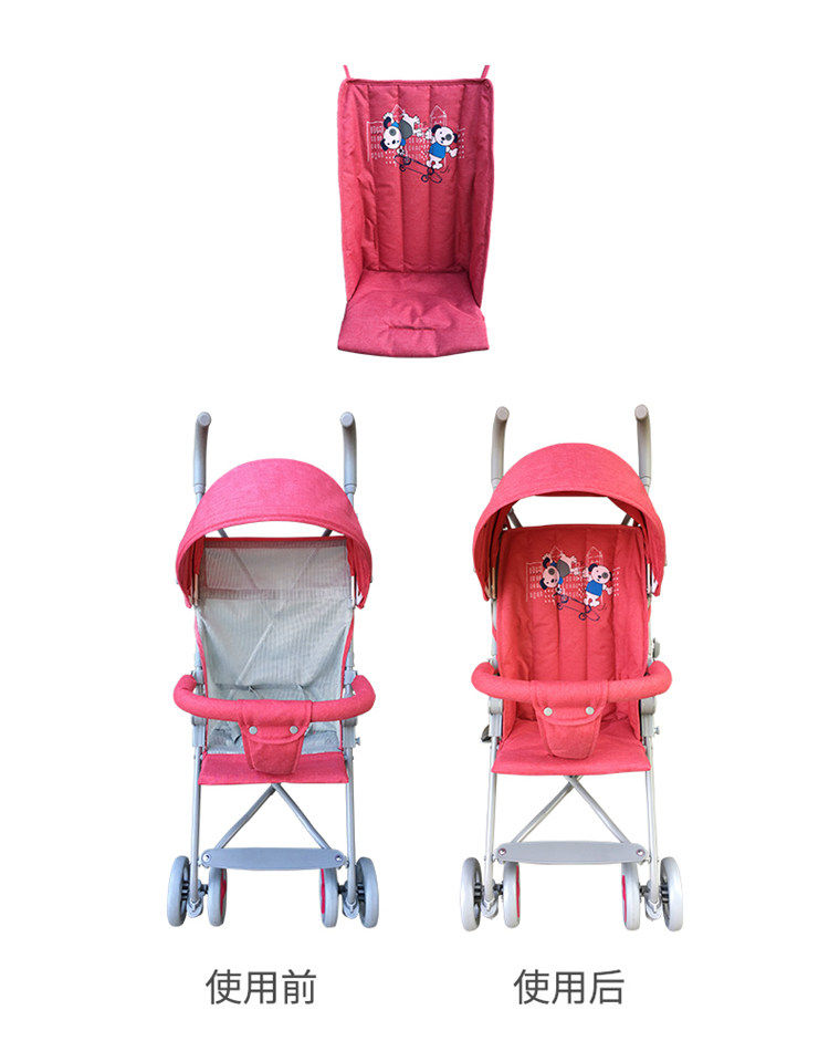 Baby Stroller Cotton Cushion Umbrella Car Anti-Humpback Cushion Warm Cushion Warm Cushion Baby Car Plus Board Pad Baby Carrier Accessories