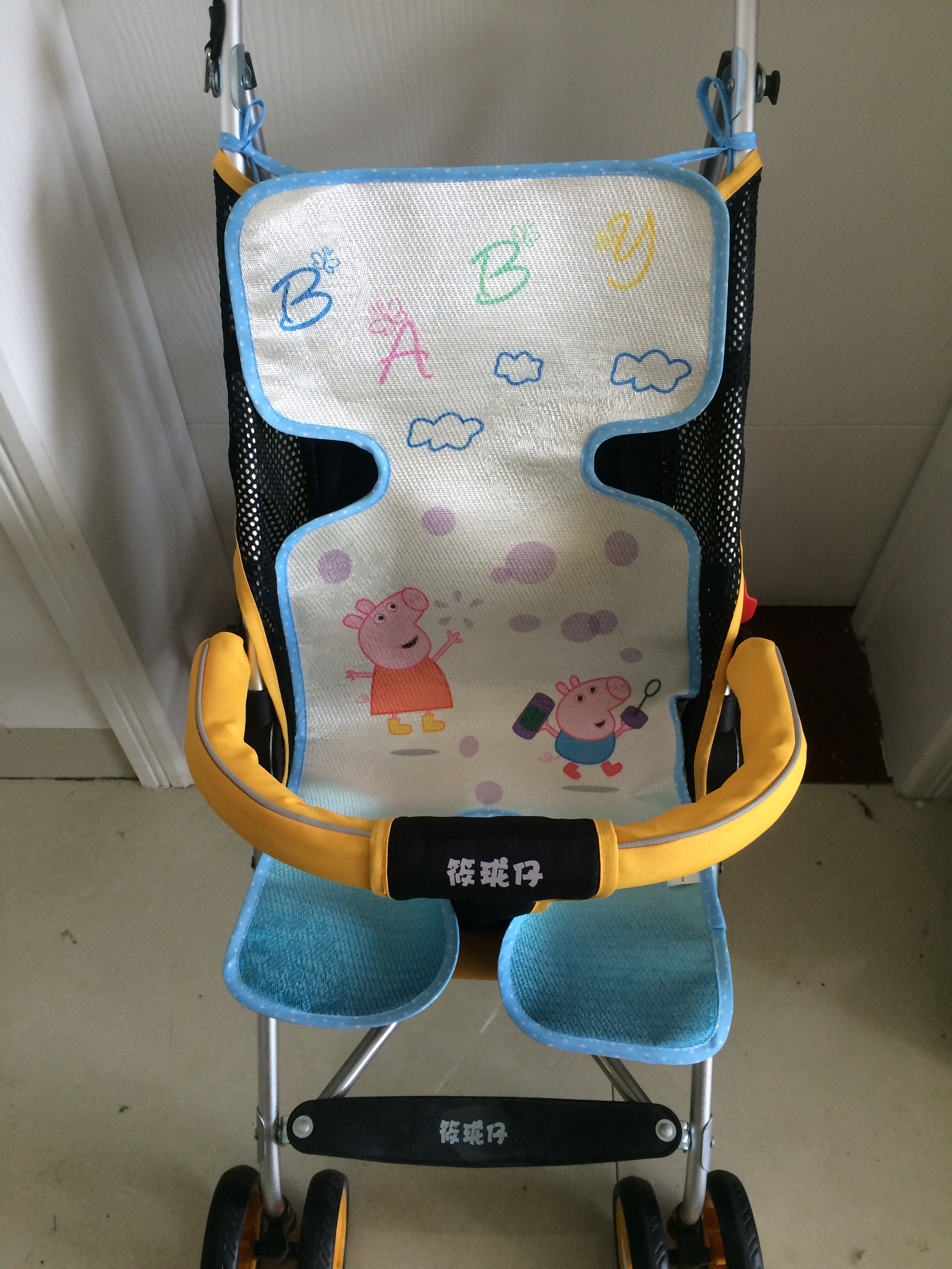 Baby trolley ice silk mat doll car baby umbrella car BB car dining chair summer mat mat universal