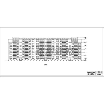 CAD drawings and dwg drawings of a six-story brick-concrete residential building above ground