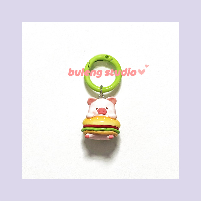 Keychain Bag Pendant Lulu Canned Piggy Lunch Box Cute Keychain Doll Bluetooth Earphone Pendant