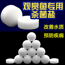 Bulk ornamental fish special ball salt softens water quality prevention Suitable for all kinds of ornamental fish with non-dirty water