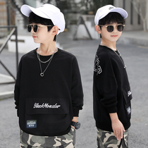 Childrens clothing boys clothes spring and autumn models 2021 new big children Foreign style thin spring boys long sleeve base shirt tide