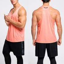 Loose large size running shirt couple quick-drying training top Sleeveless T-shirt mens and womens sports fitness I-shaped vest