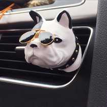 Car perfume Car outlet clip fragrance diffuser stone Dog head French Bulldog Car decoration aromatherapy ornaments