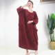 Mùa thu và mùa đông XL Super Long Sheer Velvet Váy ngủ dài tay Wool Lady Pyjama Fat MM200 kg Phụ nữ mang thai Đồ ngủ - Đêm đầm