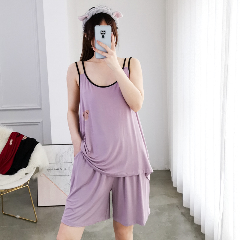Sexy pijama, thin shorts, set, lifting effect, plus size