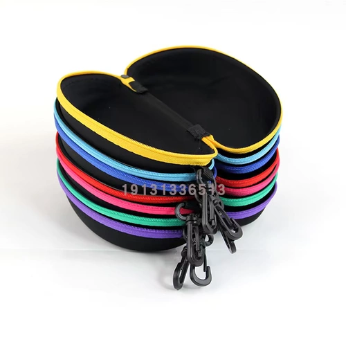 Трикотажные портативные черные очки с молнией на солнечной энергии