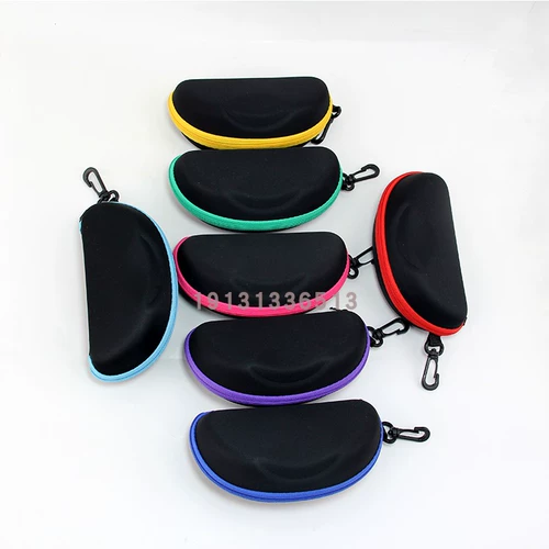 Трикотажные портативные черные очки с молнией на солнечной энергии