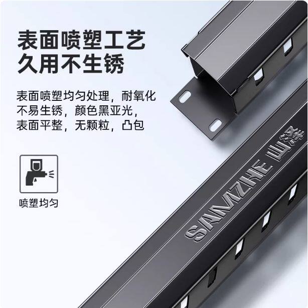 线缆管理神器，山泽理线架24档48口机柜网线跳线理线架🌟-理线带-淘宝好物网