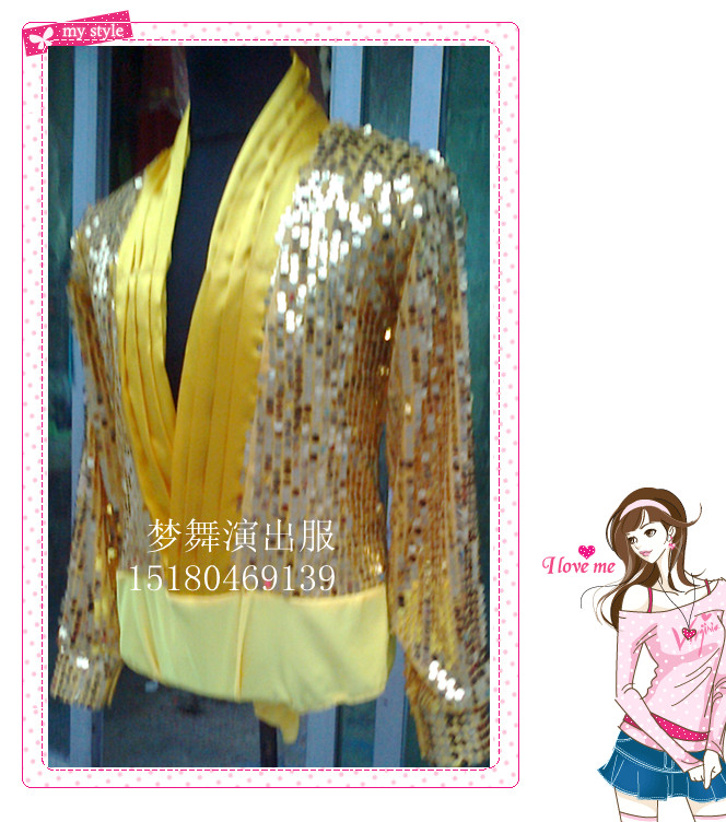 Performance new red gold black silver Latin performance costume dance costume sequins male practice chacha rumba