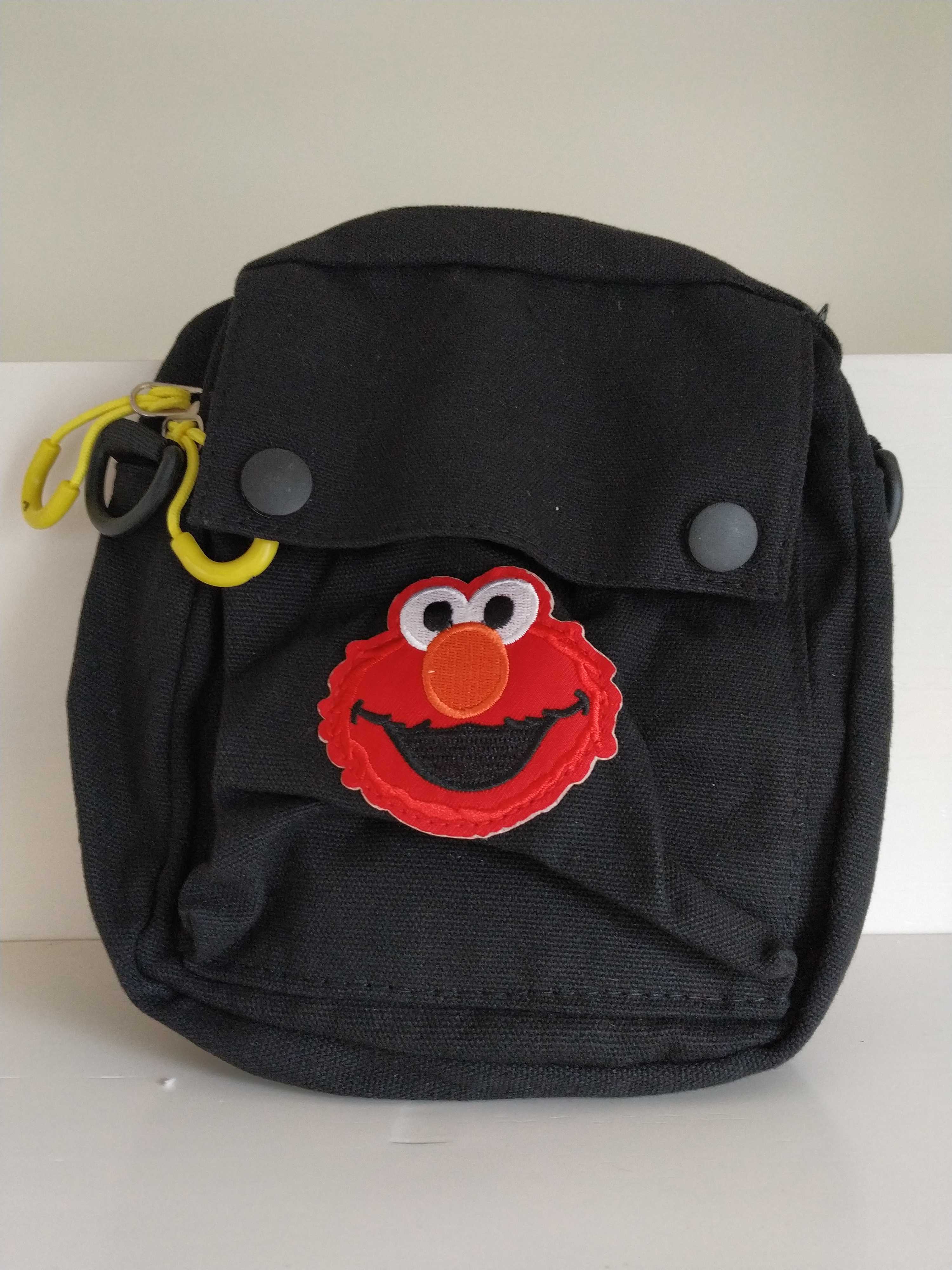 Fabric Small Satchel Bag Defect Sesame Street Cute Cartoon Versatile Canvas Casual Bag Zipper Mobile Phone Bag Small Square Bag