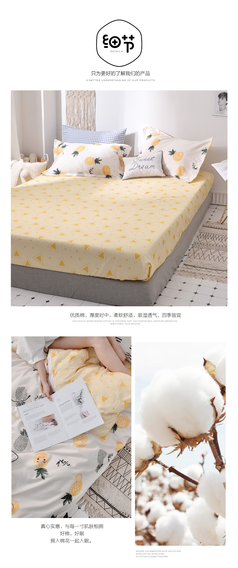 Thung lũng Red ins bướm ròng 1,5 m giường 1.8m bông denim giường bông nhỏ gọn ba mảnh hoa quả - Bộ đồ giường bốn mảnh chăn ga cao cấp luxury