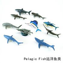 Simulation animal model toy ocean fish Children Baby puzzle early education Enlightenment kindergarten teaching aids whale shark