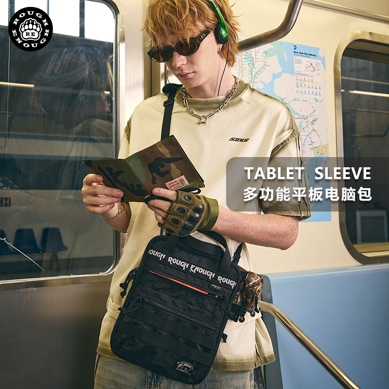 Rgh Men's 13inch Apple Mac Laptop Bag Handheld Shoulder Crossbody Bag iPad Tablet Storage Bag