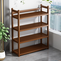 Balcony flower stand floor-standing living room rack ornaments multi-layer indoor window sill meat shelf solid wood bay window frame
