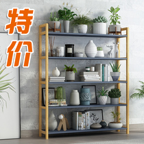 Kitchen shelf floor multi-level storage rack multifunctional microwave oven shelf living room shelf storage bookshelf