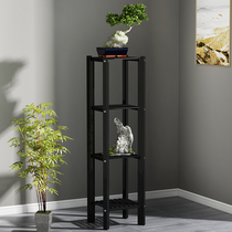 Multi-layer flower stand Solid wood creative living room flower pot Interior decoration Hanging orchid green dill ground balcony shelf special offer