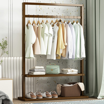 Coatrack Floor Bedroom House Rack Simple Modern Multifunctional Solid Wood Hanger Home Net Red Storage artifact