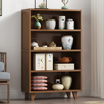 Bogo shelf tea rack tea room tea water storage rack solid wood new Chinese living room decorations ornaments tea storage cabinet
