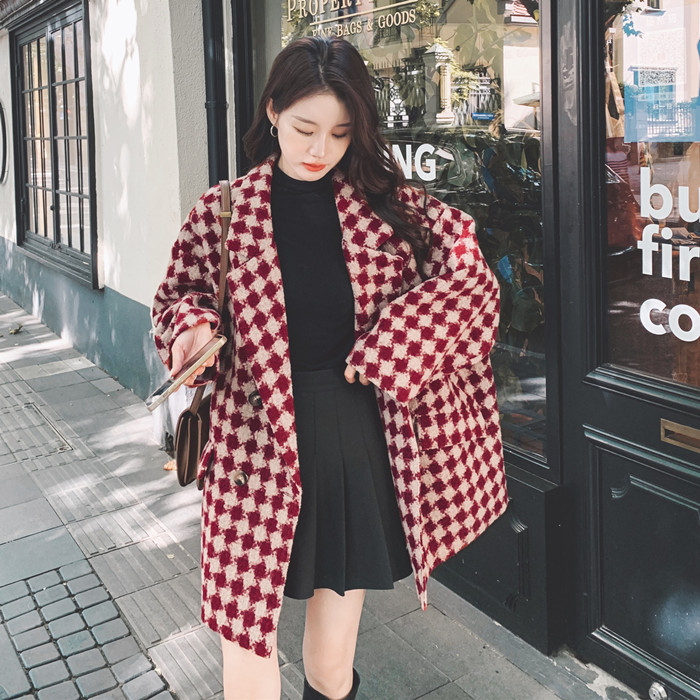 Retro woolen classic suit jacket, coat, French retro style Retro woolen classic suit jacket, coat, French retro style