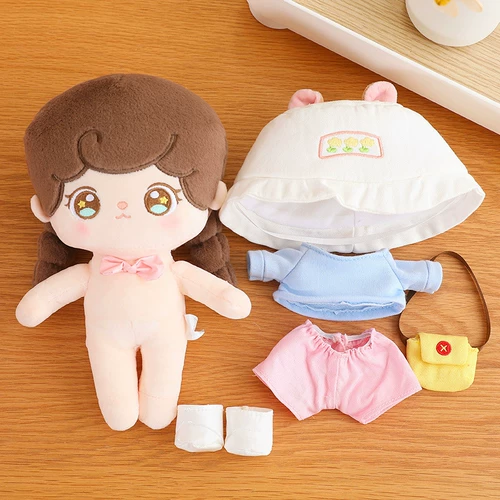 Хлопковая милая кукла, плюшевая игрушка для одевания, подарок на день рождения