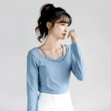 Комплект, дизайнерская футболка, трикотажный лонгслив, весенний тонкий свитер, тренд сезона, коллекция 2021