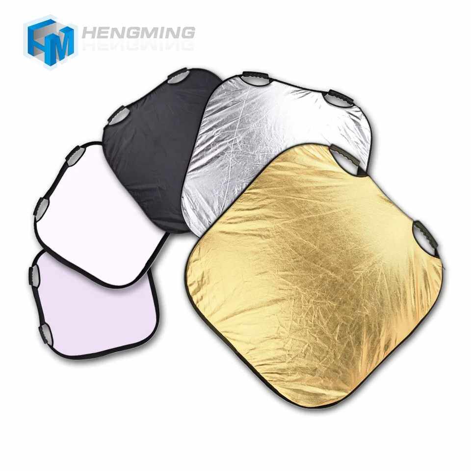 Photo square reflector panel Two handheld 100cm Five-in-one folding portable soft light plate mounted tripod lamp frame