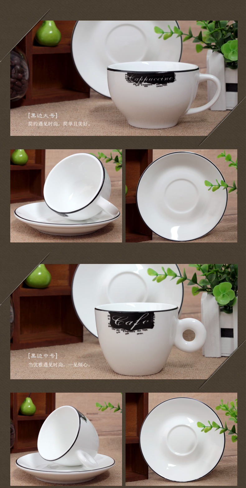 Cốc cà phê gốm Cup cà phê châu Âu Bone China Coffee Cup & Saucer Set English Cup Tea Cup - Cà phê thìa cà phê