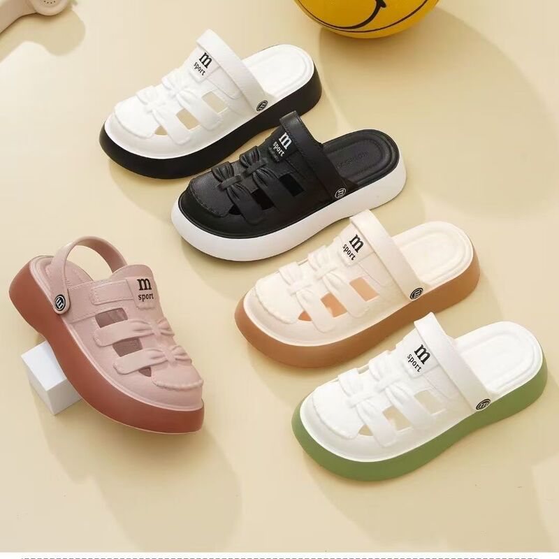 Fairy-Style Bow Slippers for Women, Suitable for Outdoor Wear in Summer, New Versatile Gentle Flat Beach Flip-Flops 1006 Fairy-Style Bow Slippers for Women, Suitable for Outdoor Wear in Summer, New Versatile Gentle Flat Beach Flip-Flops 1006