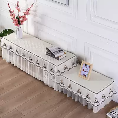 Combination TV cabinet dust cover coffee table tablecloth rectangular cover cloth lace cotton layer non-slip household modern simplicity