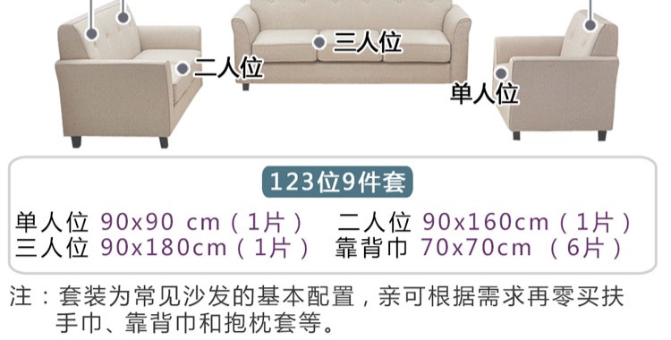 Fisika kết hợp đệm sofa vải đơn giản bốn mùa vải cotton phổ biến khăn vải rắn đệm chống trượt - Ghế đệm / đệm Sofa bộ đệm ghế phòng khách