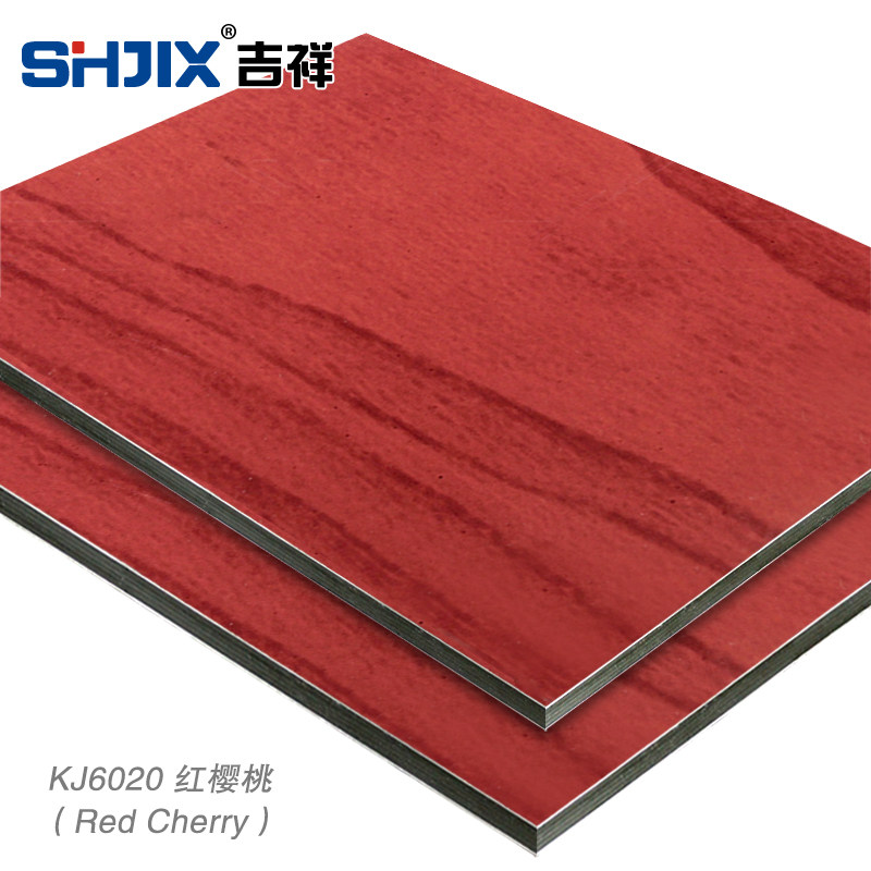 Shanghai auspicious 3mm12 silk red cherry aluminum-plastic plate interior and exterior wall paste advertising curtain wall special board ()