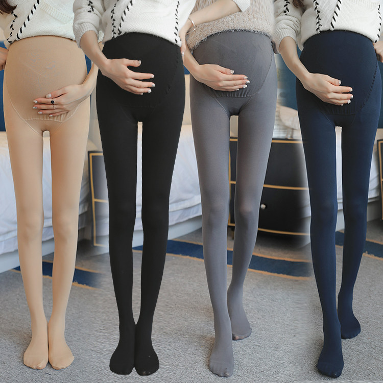Pregnant woman silk stocking spring autumn thinly toned with adjustable pantyhose bottom sock pregnant woman with underpants woman autumn clothing slim fit-Taobao