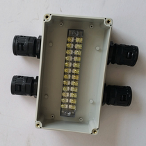Bellows connector waterproof junction box two in two out junction box terminal box AD21 2 nylon connector