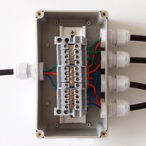 One in four out outdoor waterproof junction box with Terminal 1 in 4 out power distribution box Engineering Box splash box
