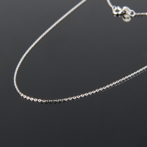 925 sterling silver necklace female thin flash O-shaped cross chain silver chain no pendant choker silver jewelry hypoallergenic
