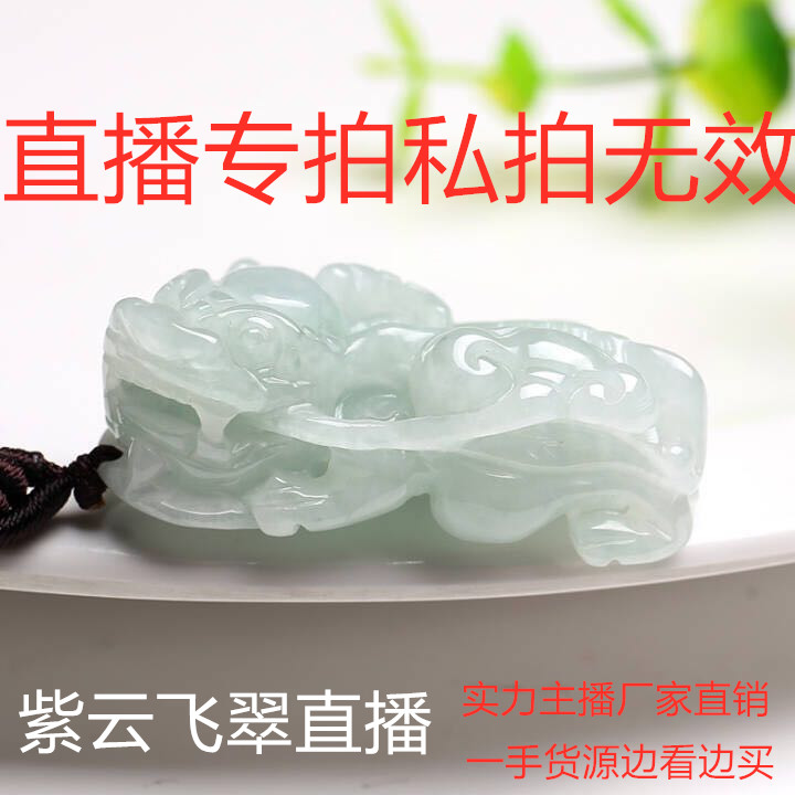 Ziyun Jade live special shot hyperlink natural jade lucky Pixiu