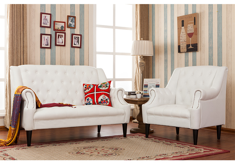 Sofa phong cách châu Âu Cà phê retro Mỹ phòng khách quần áo cửa hàng đồ da nghệ thuật - Ghế sô pha mẫu sofa gỗ đẹp