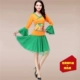 Trang phục múa vuông mùa xuân và mùa hè mới áo dài tay rộng quần phù hợp với trang phục khiêu vũ trung niên trang phục biểu diễn trang phục - Khiêu vũ / Thể dục nhịp điệu / Thể dục dụng cụ giày khiêu vũ sagadance