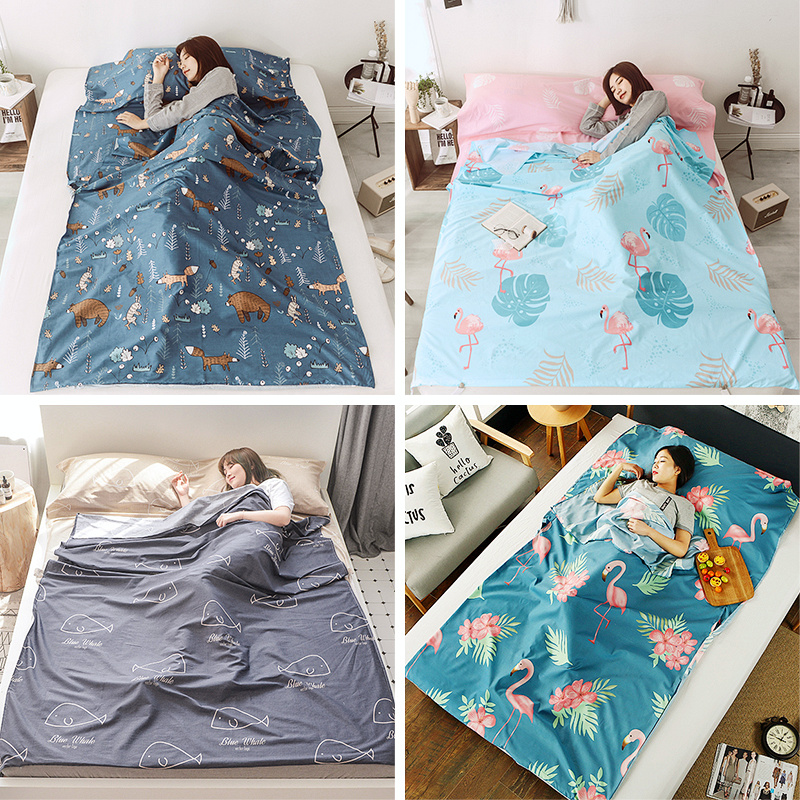 Travel Sepal Sleeping Bag Adult Indoor Hotel Guesthouse Business Trip Bed Linen Double Anti Dirty Quilt Cover Female Pure Cotton Portable